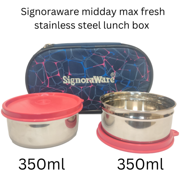 signoraware midday lunch box 2 pcs