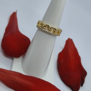Intricate Elegance Anti Tarnish Adjustable Ring 1 pcs -by serveandshine