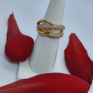 The Golden Stunner Anti Tarnish Adjustable Ring 1 pcs-by serveandshine